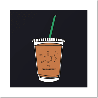 Caffeine coffee drink Posters and Art